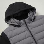 Men’s Quilted Puffer Jacket - Hooded Zip-Up Regular Fit