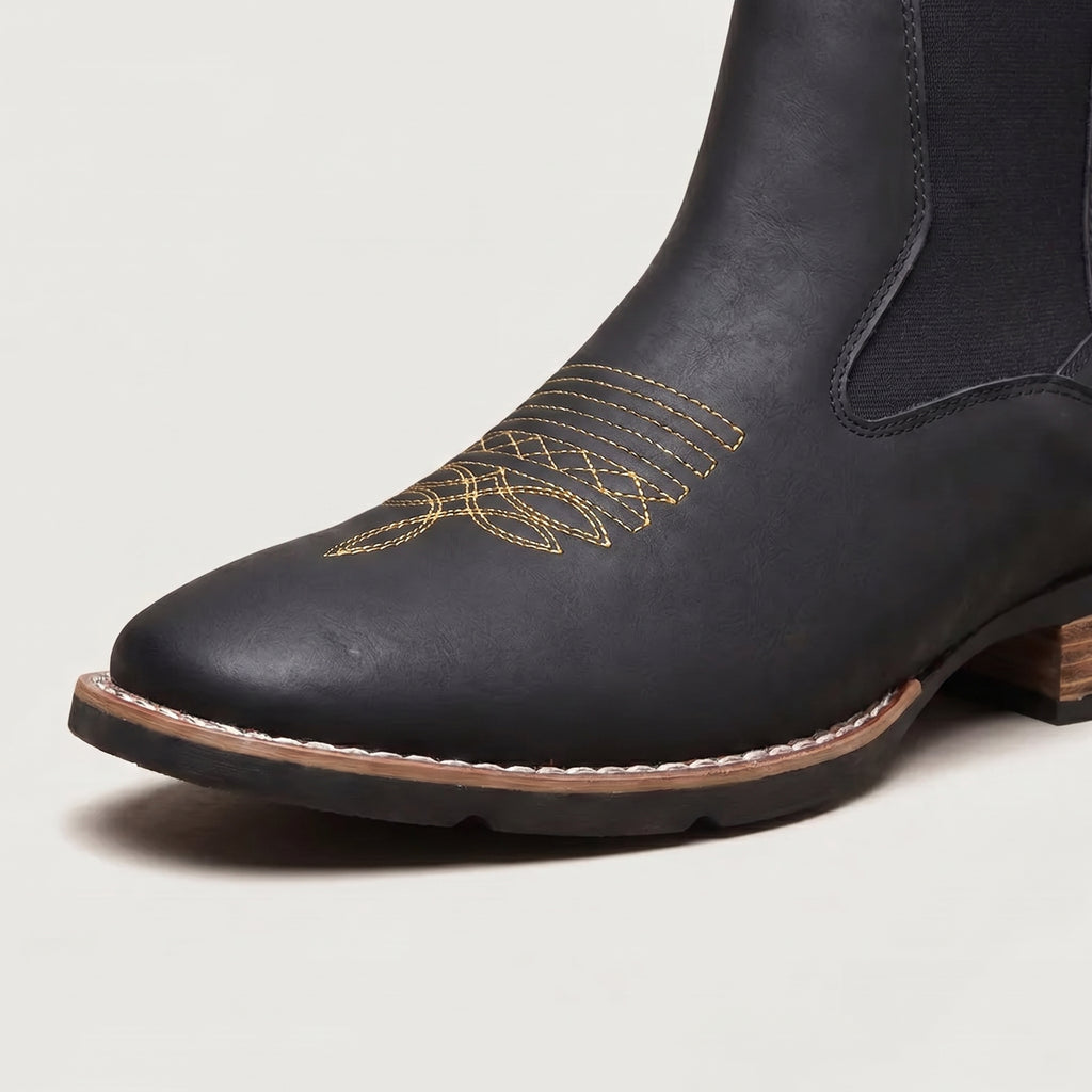 Men’s Retro Chelsea Boots - Slip-On Ankle Fit