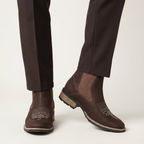 Men’s Retro Chelsea Boots - Slip-On Ankle Fit