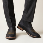 Men’s Retro Chelsea Boots - Slip-On Ankle Fit