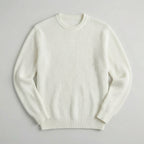 Men's Ribbed Knit Jumper – Crew Neck Pullover
