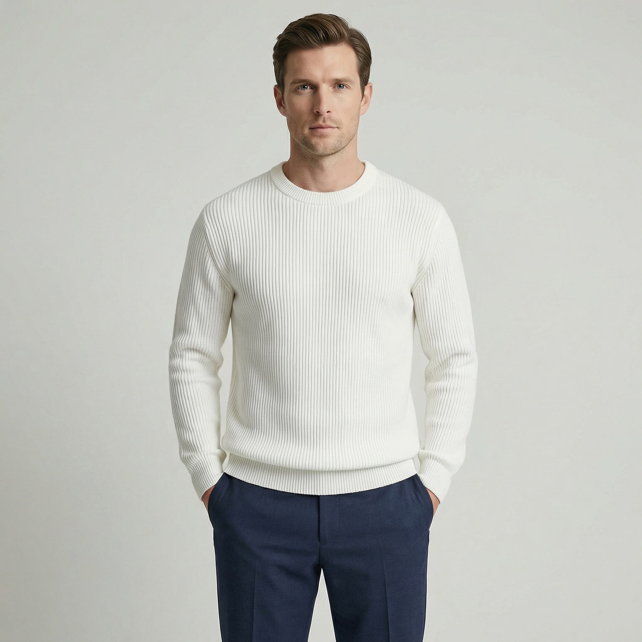 Men’s Ribbed Knit Sweater