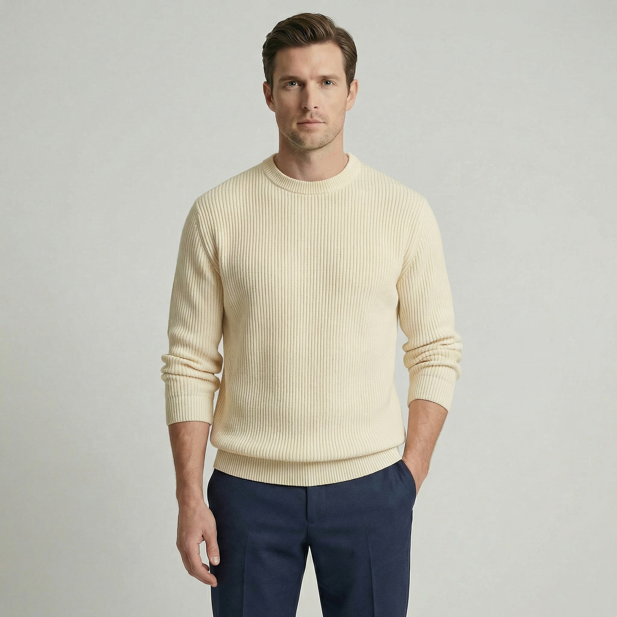 Men’s Ribbed Knit Sweater