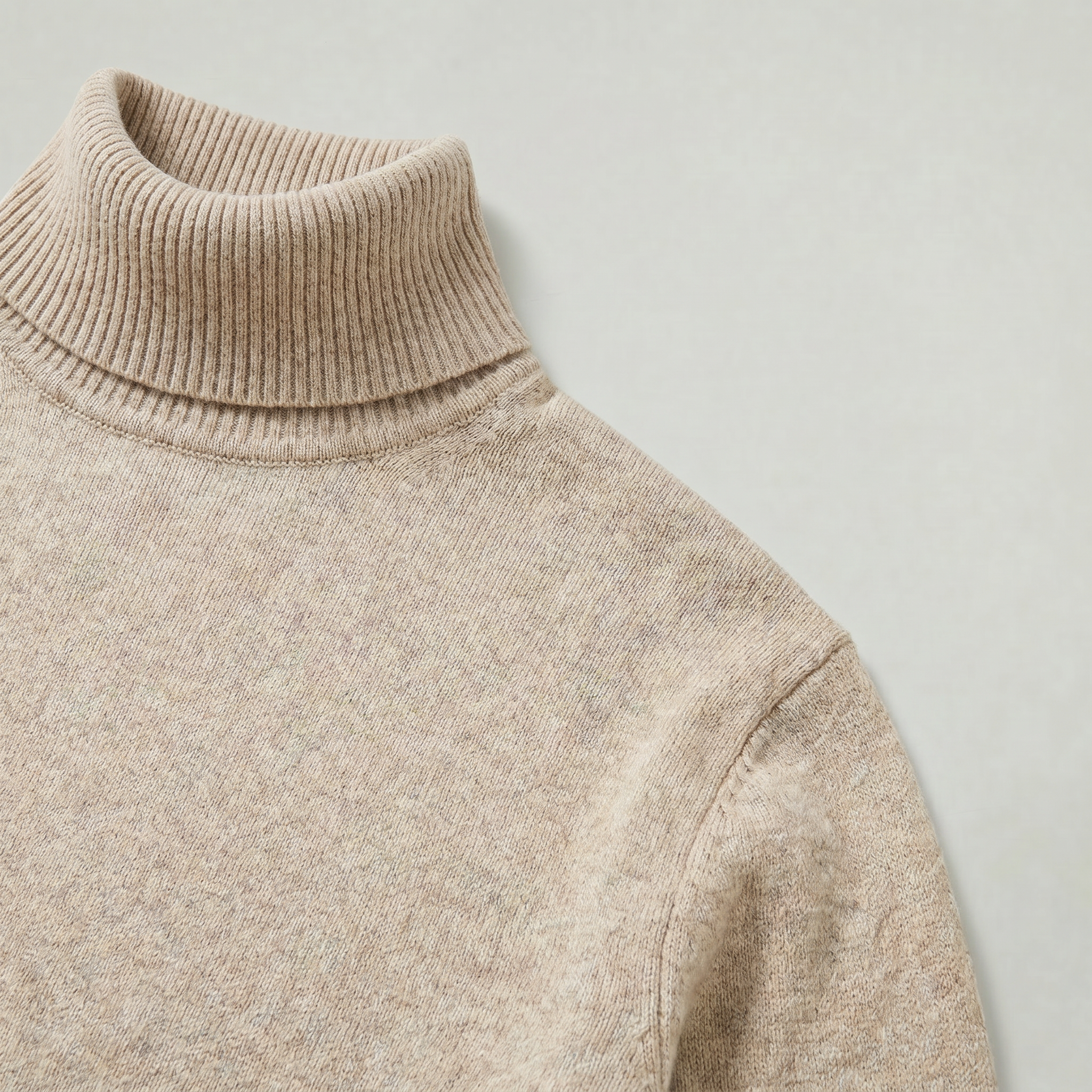 Men’s Roll Neck Skivvy Jumper - Long Sleeve Winter Sweater