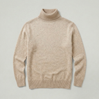 Men’s Roll Neck Skivvy Jumper - Long Sleeve Winter Sweater