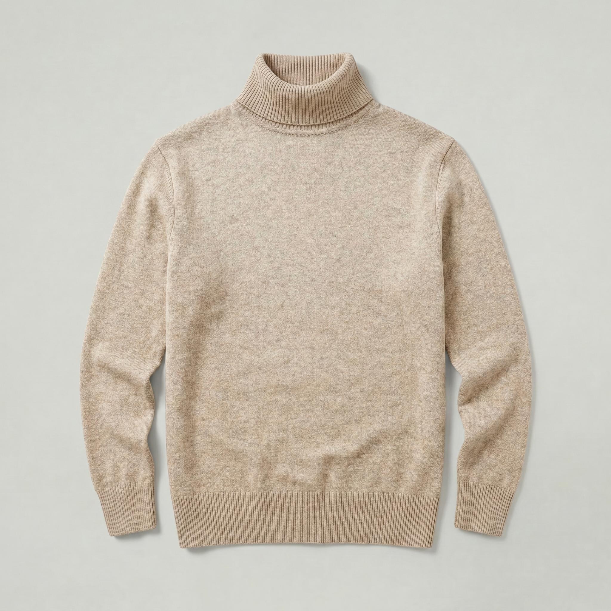 Men’s Roll Neck Skivvy Jumper - Long Sleeve Winter Sweater