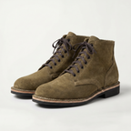 Men’s Round Toe Combat Boots - High-Top Lace-Up Fit