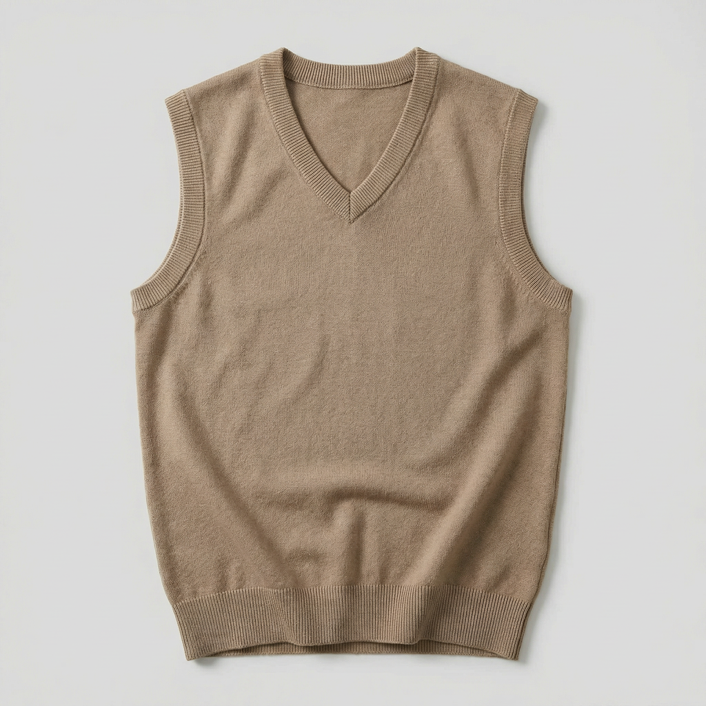 Men's knit spencer Vest