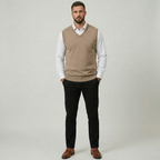 Men's knit spencer Vest