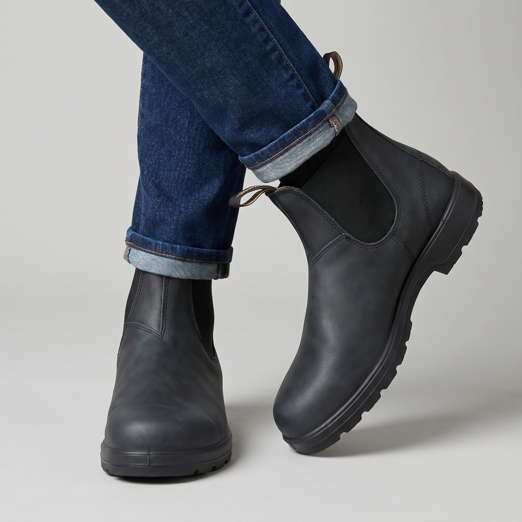 Men’s Chelsea Boots - Classic Slip-On Ankle Fit