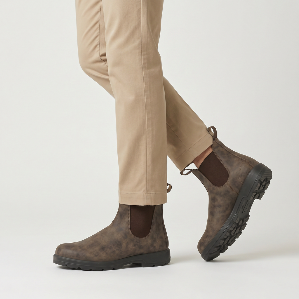 Men’s Chelsea Boots - Classic Slip-On Ankle Fit