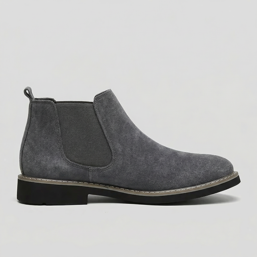 Men's Suede Slip-On Chelsea Boots