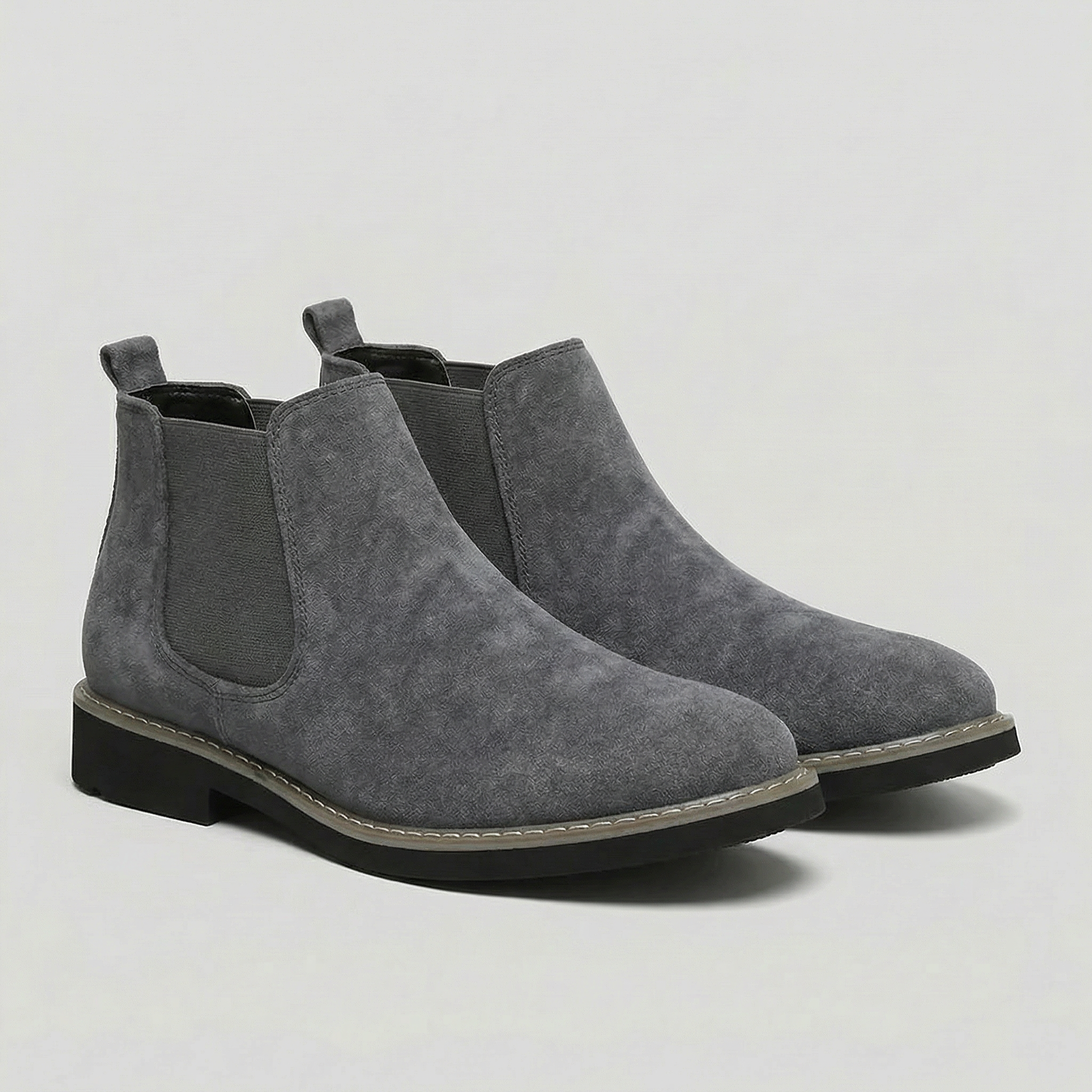 Men's Suede Slip-On Chelsea Boots
