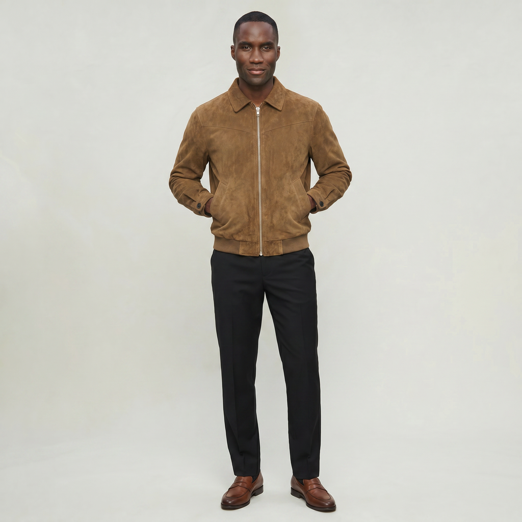 Men’s Bomber Jacket - Slim Fit Casual Coat