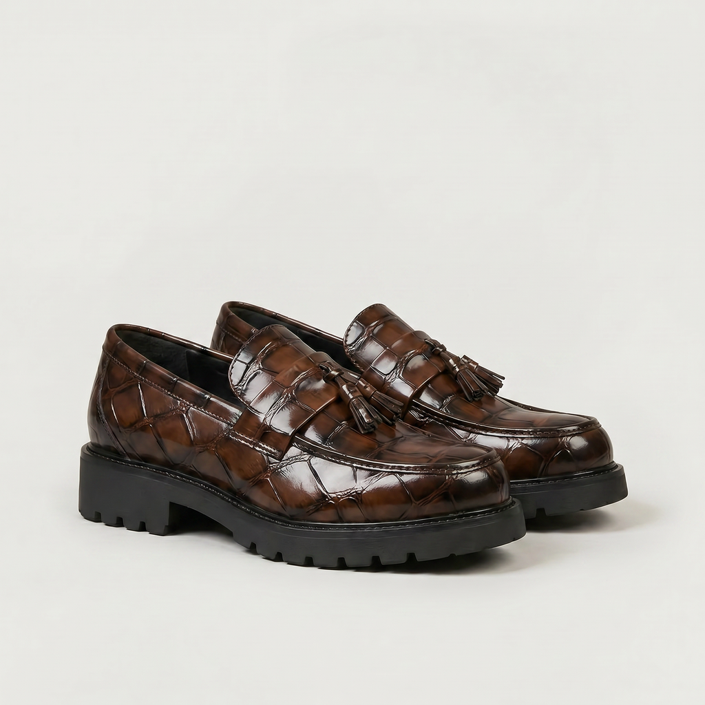 Men’s Tassel Loafers - Slip-On Dress Shoes