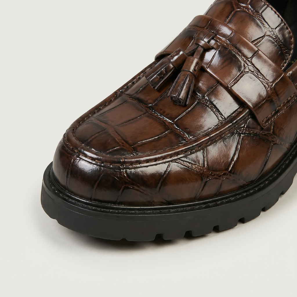 Men’s Tassel Loafers - Slip-On Dress Shoes