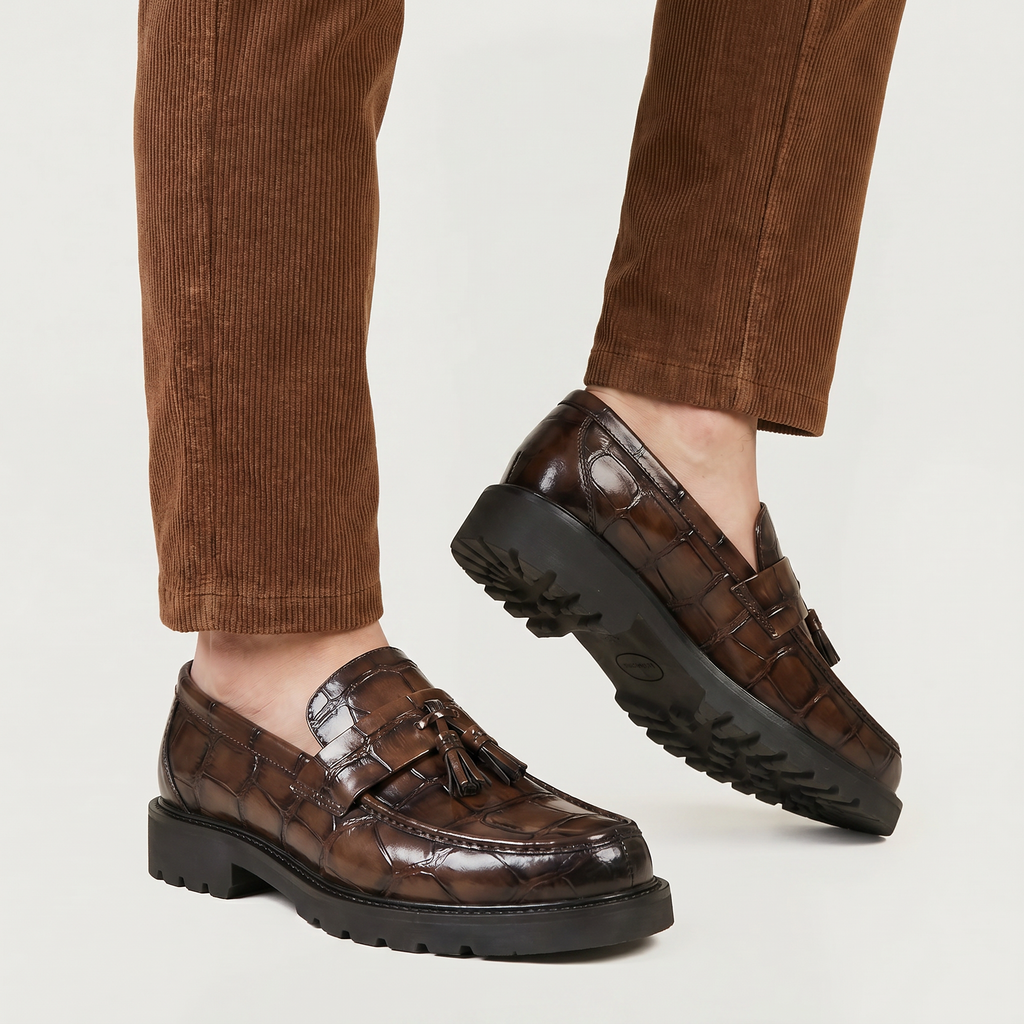 Men’s Tassel Loafers - Slip-On Dress Shoes