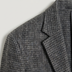 Men’s Textured Tailored Jacket - Smart Casual Wool Look Coat
