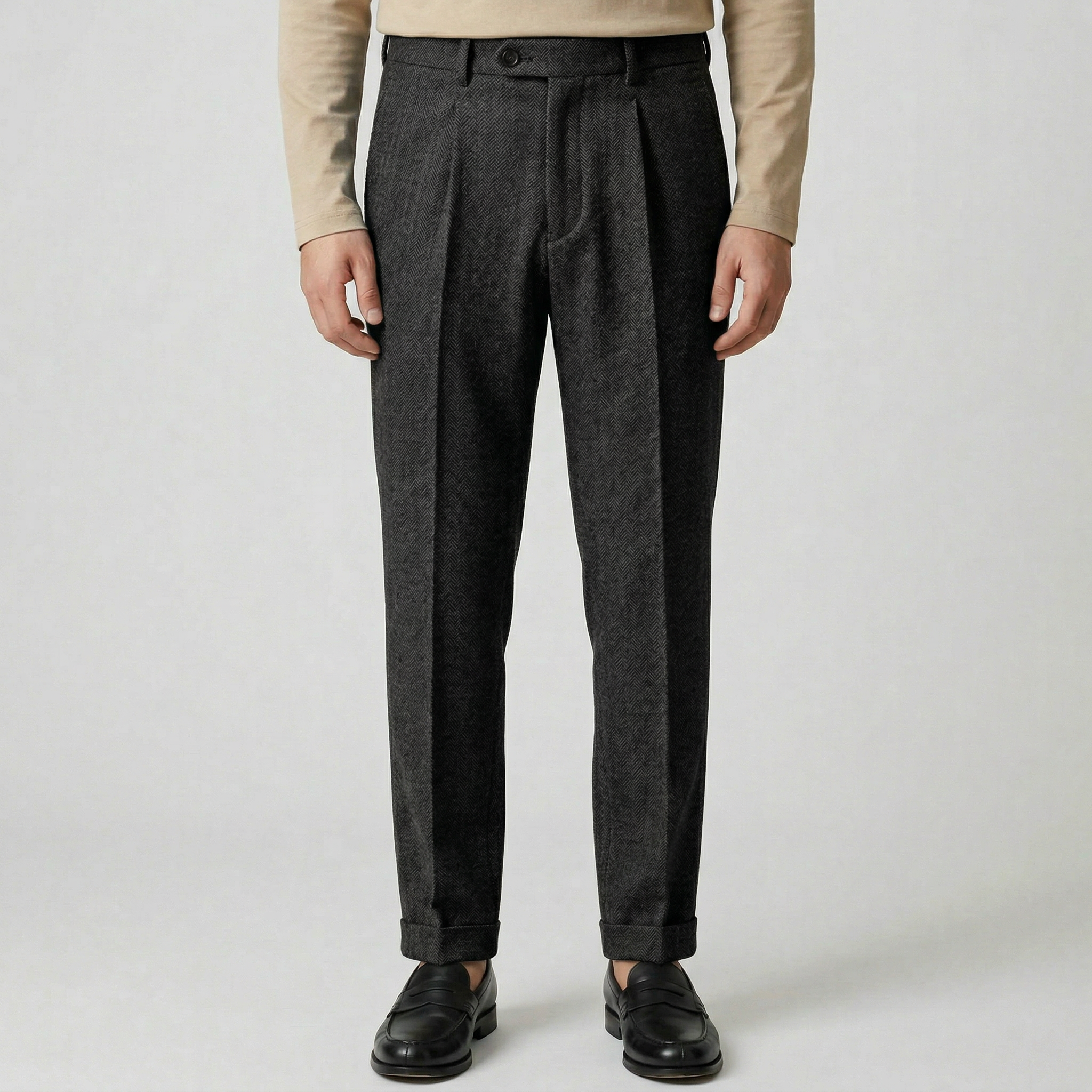 Men’s Textured Trousers