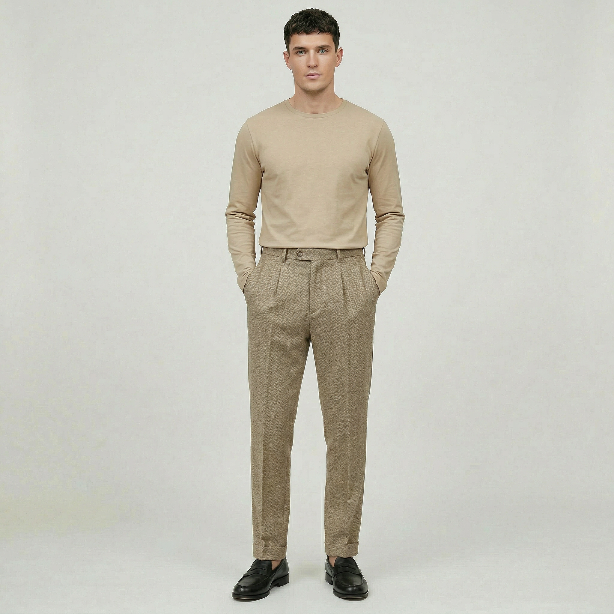 Men’s Textured Trousers