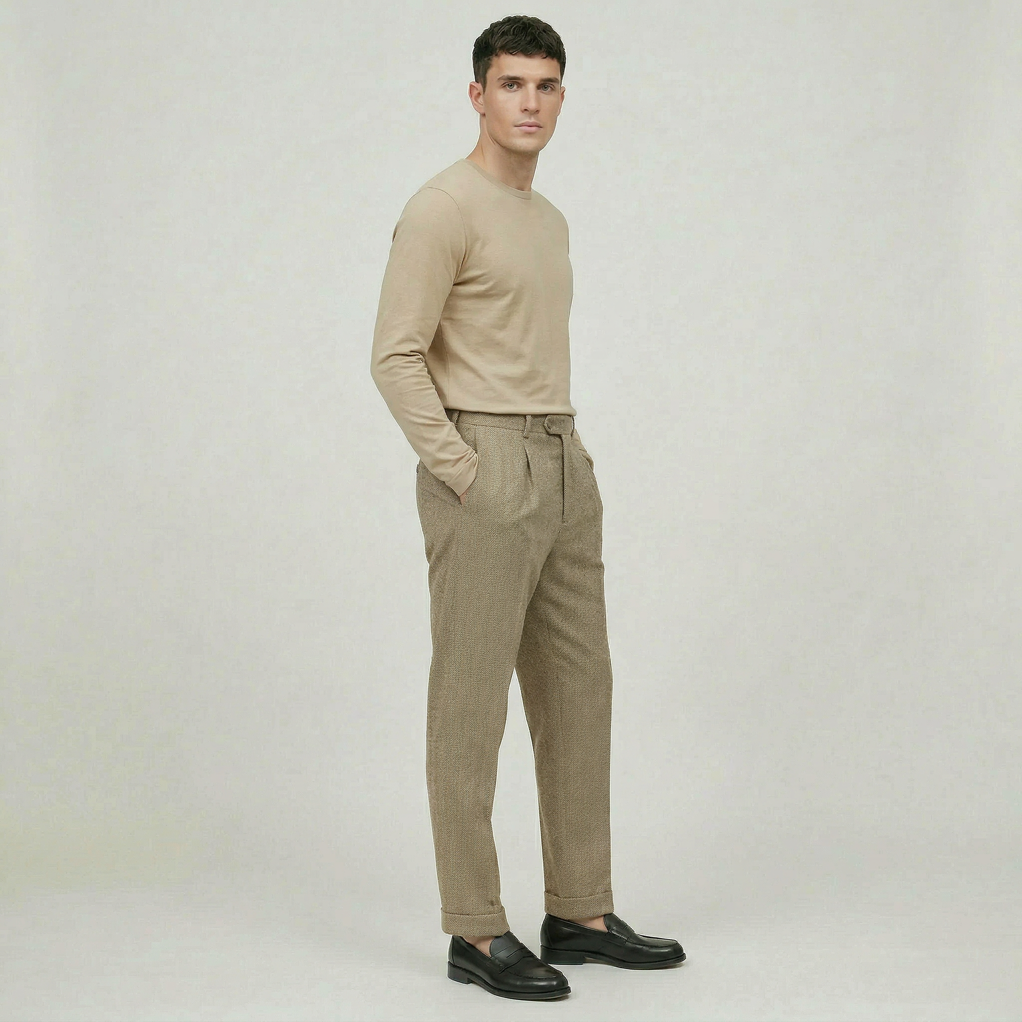 Men’s Textured Trousers