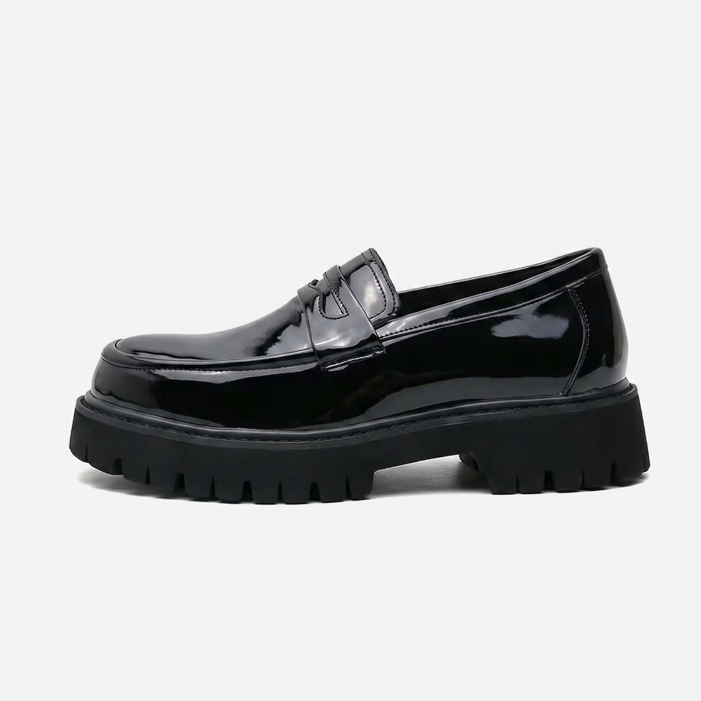 Men’s Chunky Loafers - Thick Sole Slip-On Shoes
