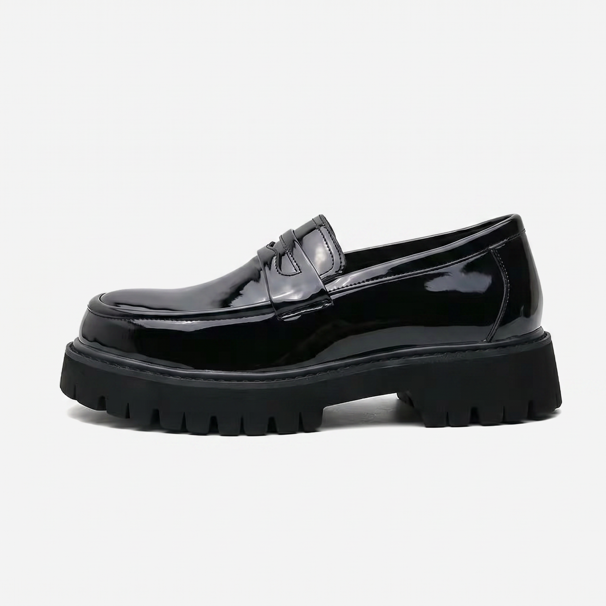 Men’s Chunky Loafers - Thick Sole Slip-On Shoes