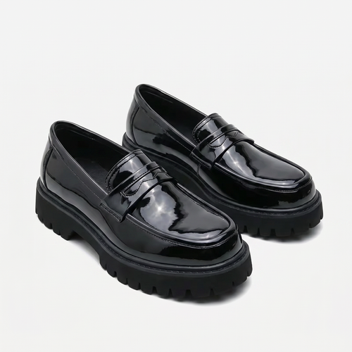 Men’s Chunky Loafers - Thick Sole Slip-On Shoes