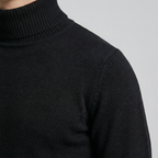 Men's Wool Turtleneck Jumper – Winter Roll Neck Skivvy