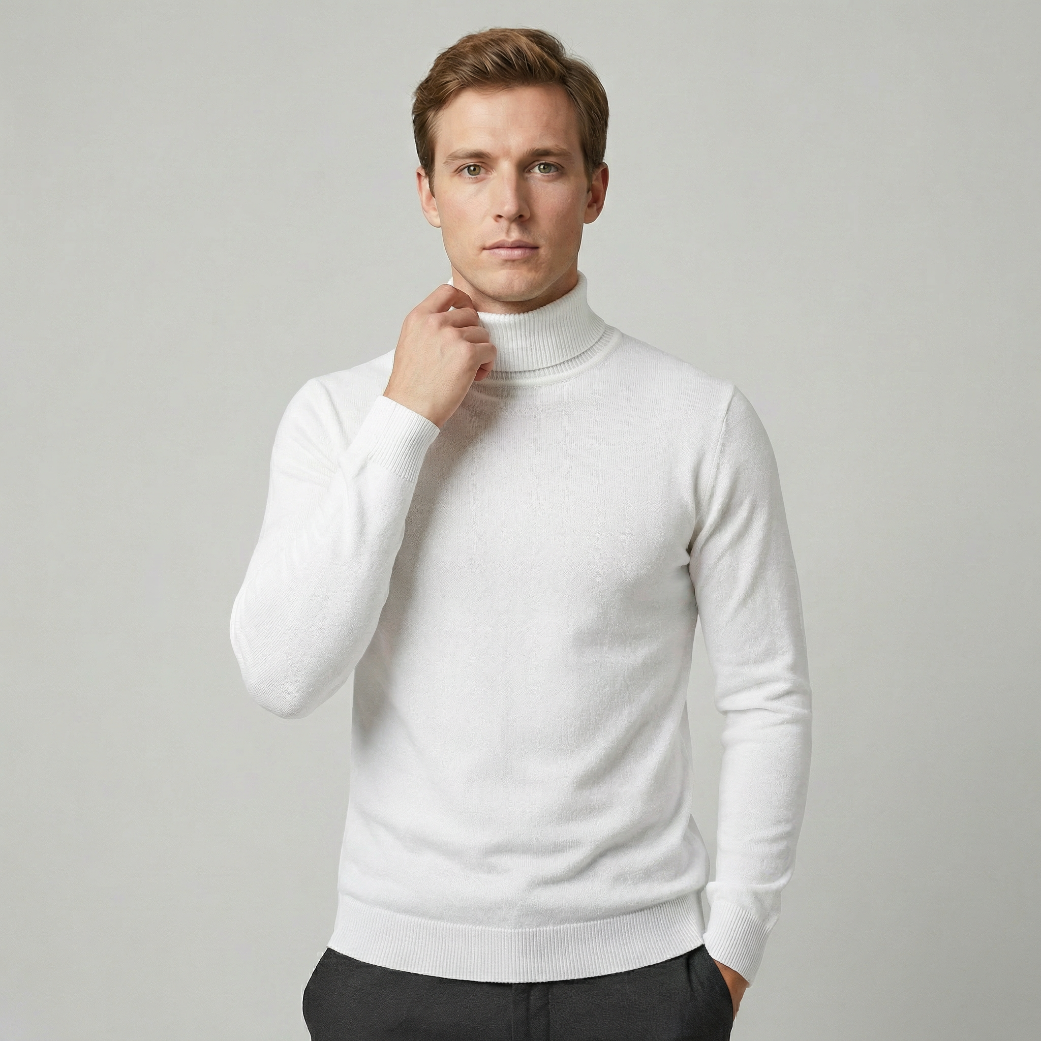 Men’s Turtleneck Winter Sweater