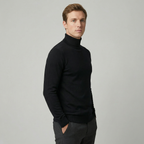 Men's Wool Turtleneck Jumper – Winter Roll Neck Skivvy