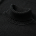 Men's Wool Turtleneck Jumper – Winter Roll Neck Skivvy