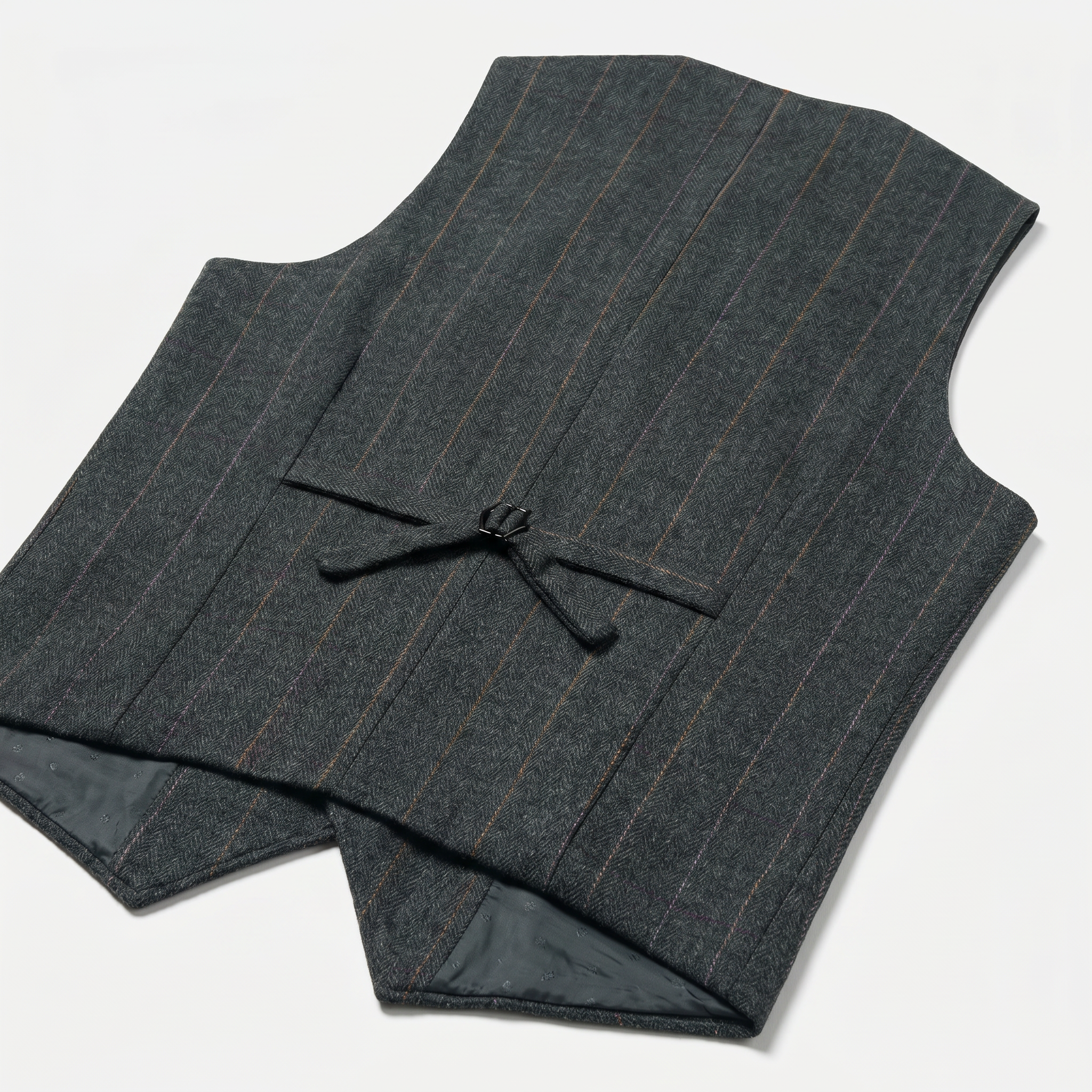 Men’s Tweed Vest - Fitted Waistcoat Wool Fit