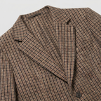Men’s Check Blazer - Smart Casual Tailored Jacket