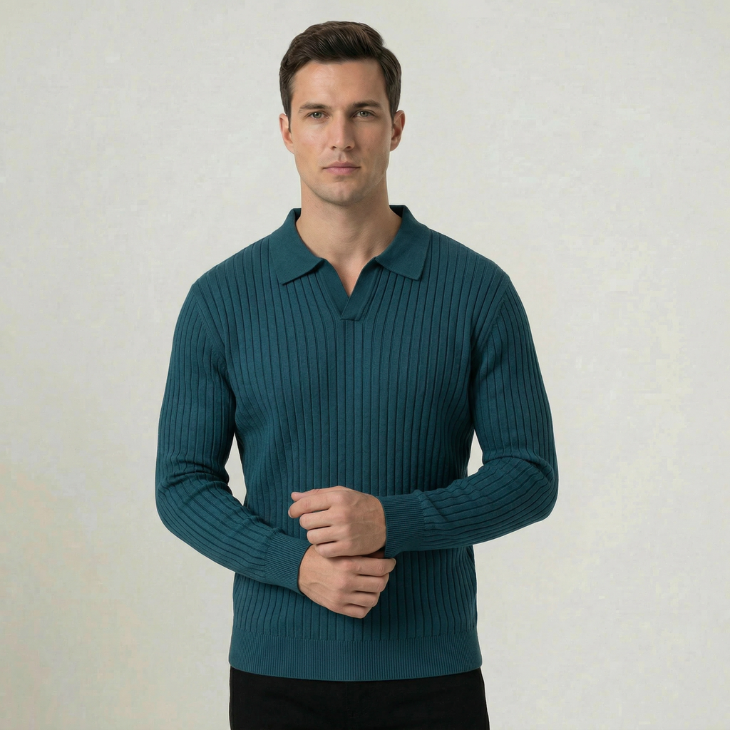 Men's Smart Casual V Neck Polo