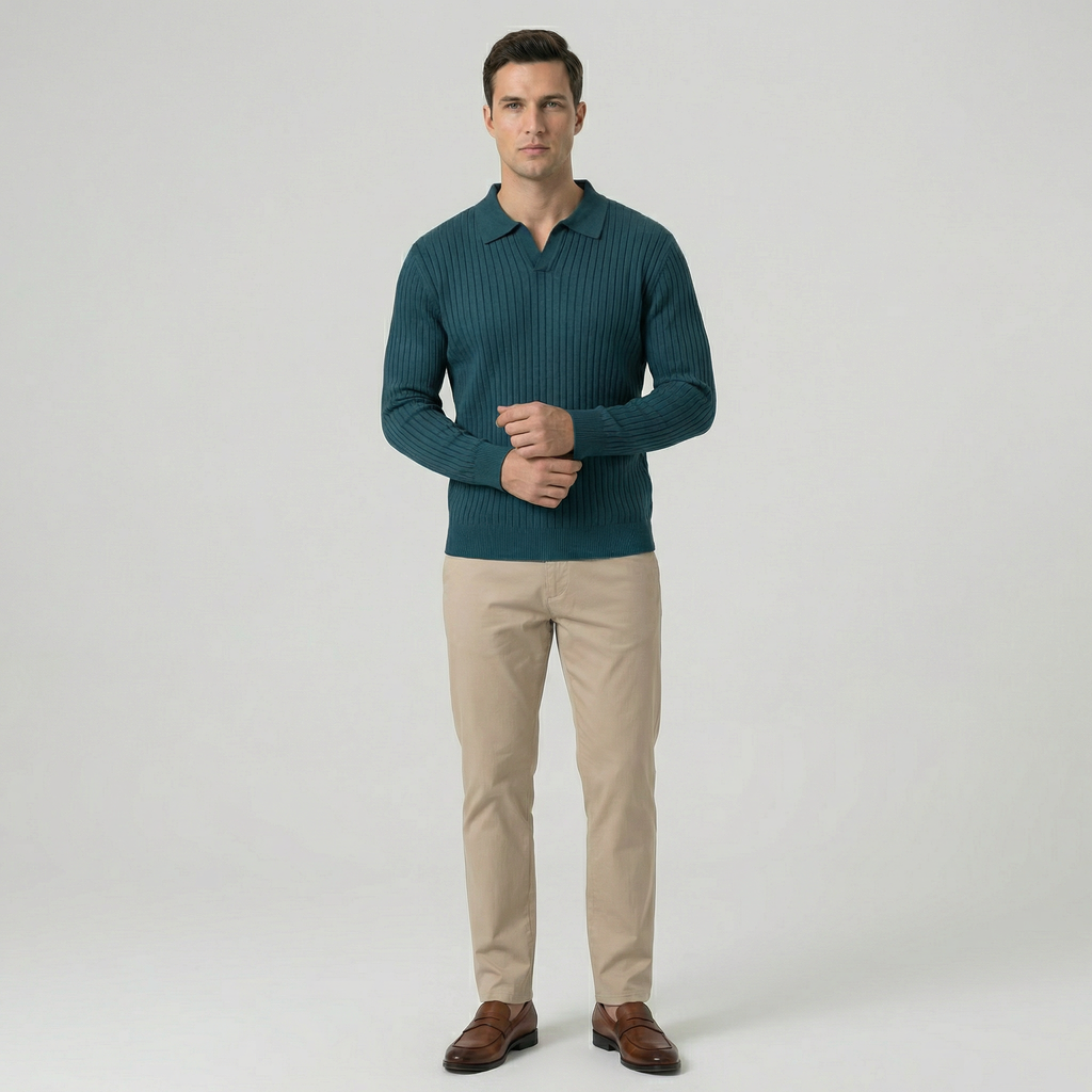 Men's Smart Casual V Neck Polo