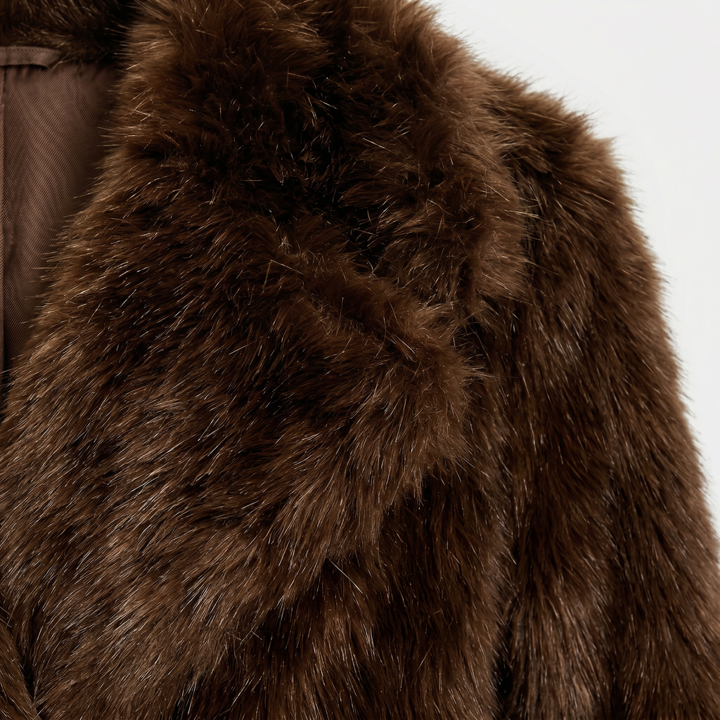 Women's Faux Fur Winter Coat - Slim Fit