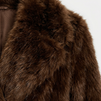 Women's Faux Fur Winter Coat - Slim Fit