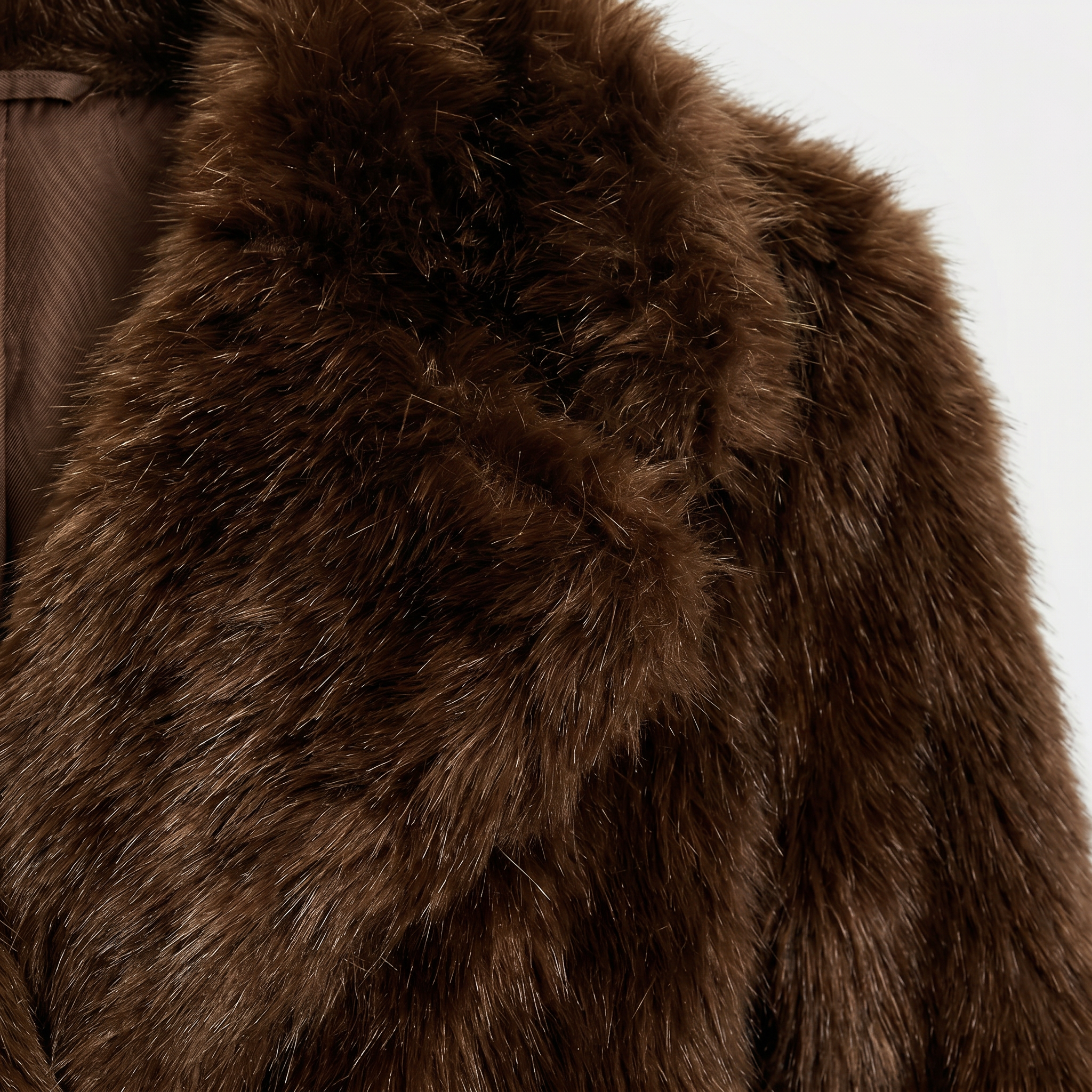 Women's Faux Fur Winter Coat - Slim Fit