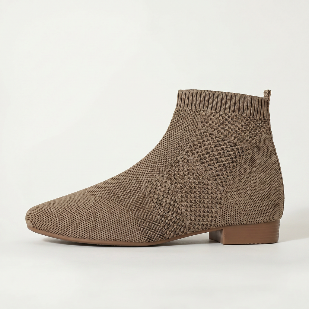 Women’s Ankle Boots - Slip-On Low Heel Fit