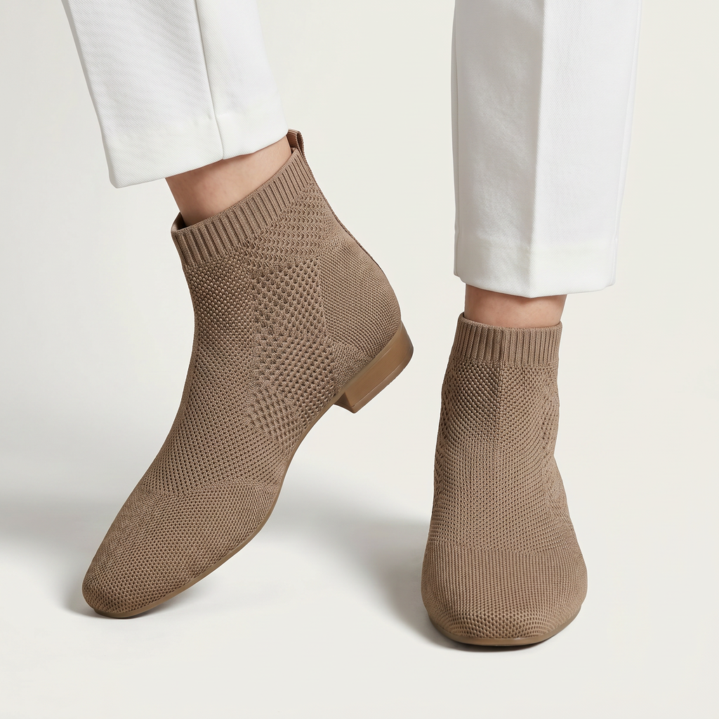 Women’s Ankle Boots - Slip-On Low Heel Fit