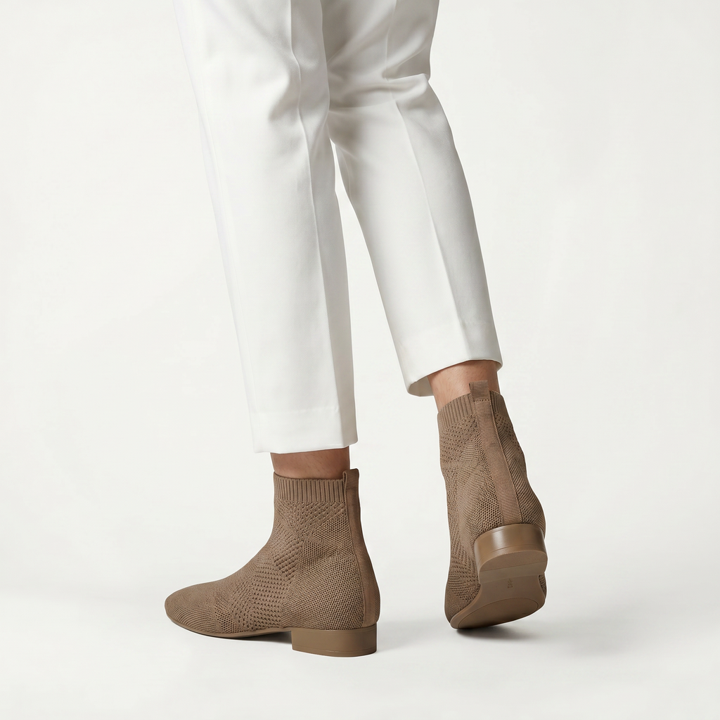 Women’s Ankle Boots - Slip-On Low Heel Fit