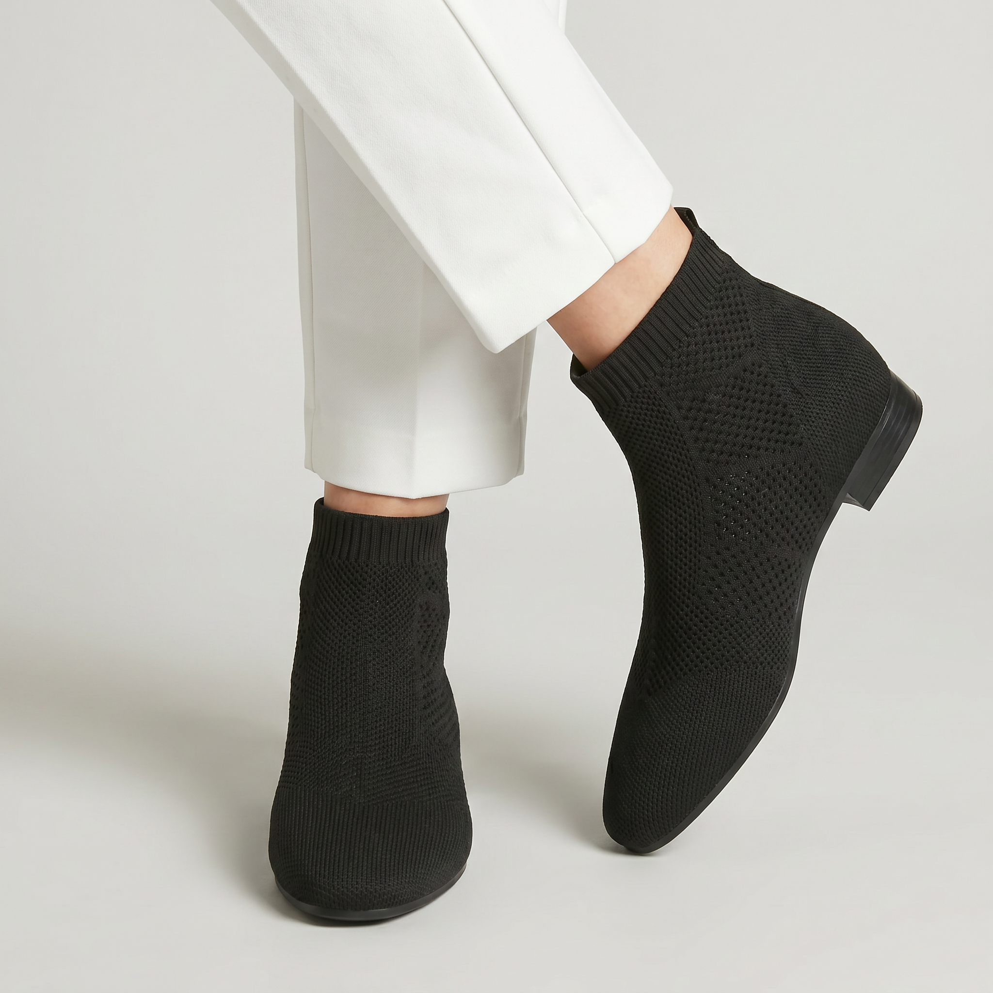 Women’s Ankle Boots - Slip-On Low Heel Fit