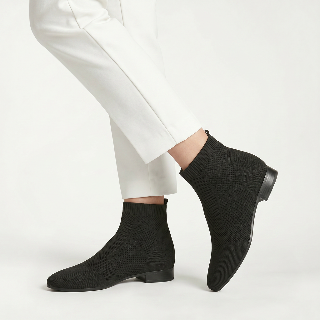 Women’s Ankle Boots - Slip-On Low Heel Fit
