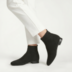 Women’s Ankle Boots - Slip-On Low Heel Fit