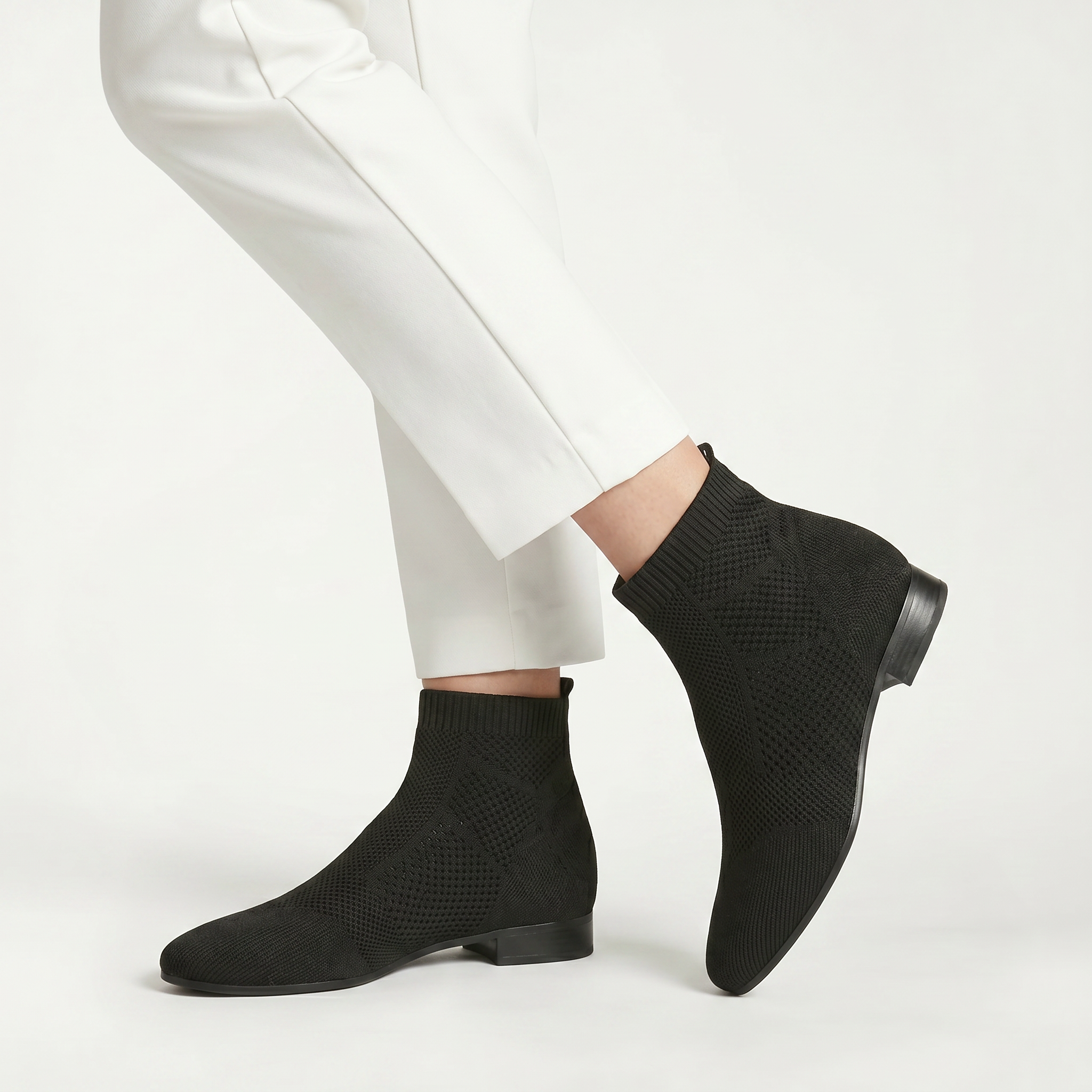 Women’s Ankle Boots - Slip-On Low Heel Fit