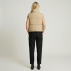 Women’s Lightweight Quilted Puffer Vest - Casual Zip Up Outerwear