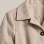 Women’s Belted Coat - Button Front Tailored Fit