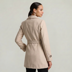 Women’s Belted Coat - Button Front Tailored Fit