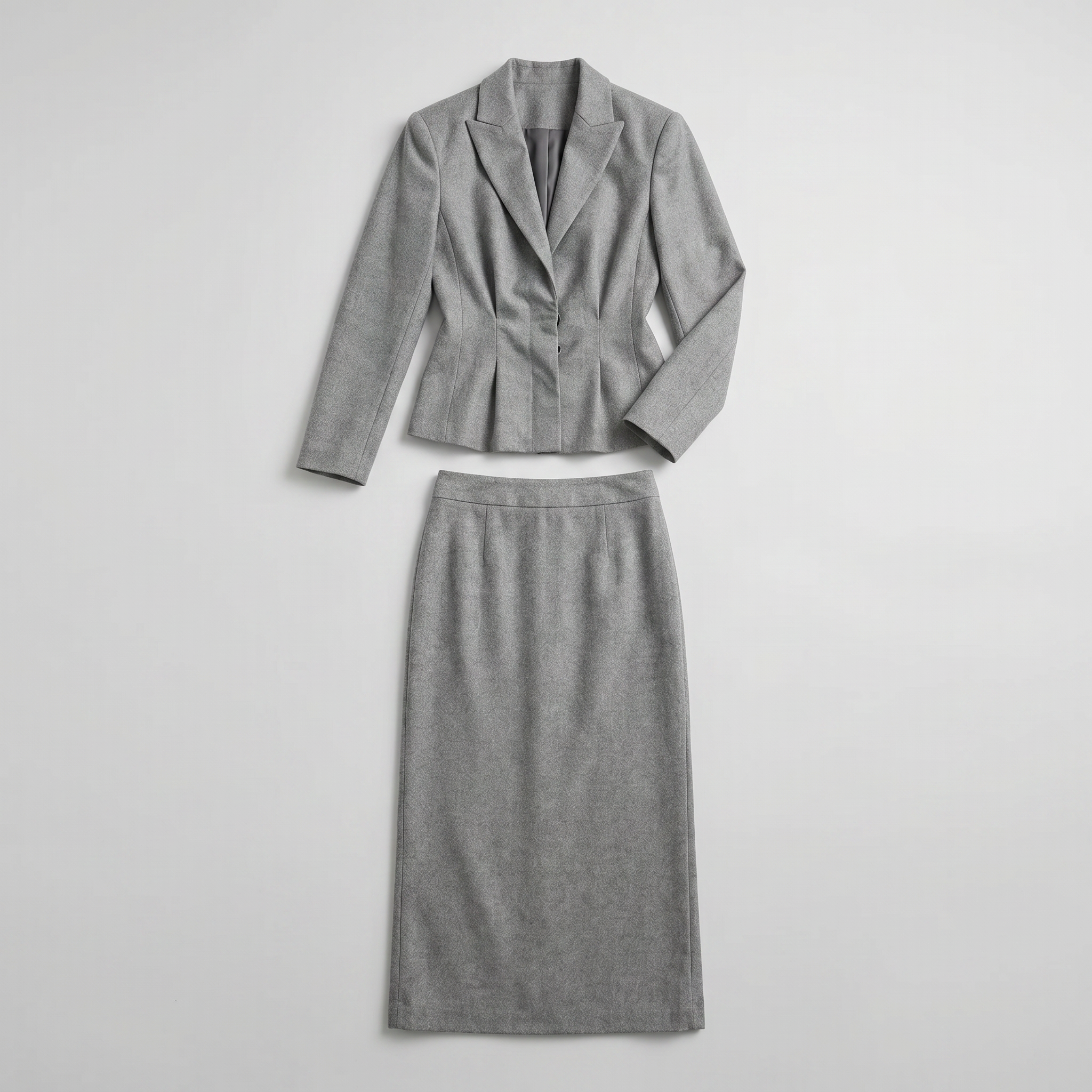 Women’s Tailored Blazer & Long Skirt Set - Elegant Slim Fit Two Piece Suit